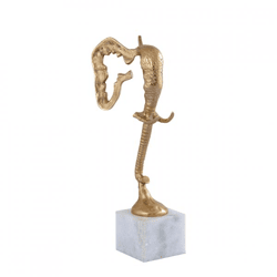 PTMD-Figur „Horton“, Elefant, Marmor/goldfarben, 42 cm