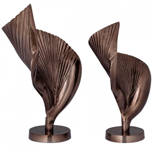 PTMD-Skulptur „Roweyda L“ aus Aluminium, bronzefarben, 50 cm