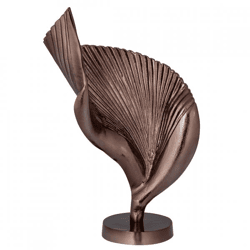 PTMD-Skulptur „Roweyda L“ aus Aluminium, bronzefarben, 50 cm