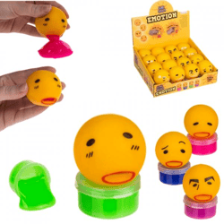 Emoji „Staubsauger aus heiterem Himmel“, 6,5 cm, 4er-Set, sortiert