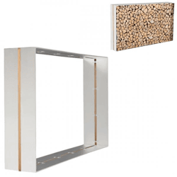 PTMD Boris Holzlager aus Metall und Ton, 160 cm