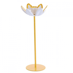 Light & Living Kerzenhalter Bogajo, gelb, 29 cm