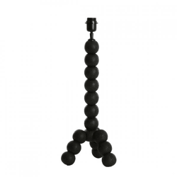 Light & Living Tischlampe Veglio mit EU-Stecker, schwarz, 50 cm