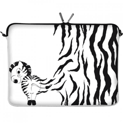 Digittrade Laptop-Hülle „Zebra“, 17,3 Zoll