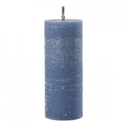 J-Line Outdoor Blue Pillar Candle, 10 x 25 cm