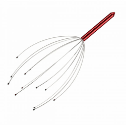 Relaxdays Kopfmassage Spinne rot 24,5 cm