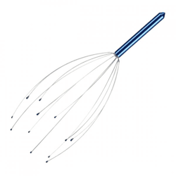 Relaxdays Kopfmassage Spinne blau 24,5 cm