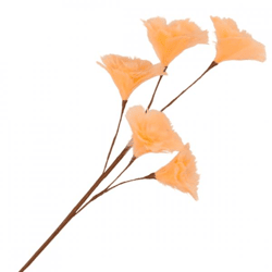 Künstlicher Zweig Federblumen orange 85 cm
