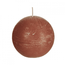 (R) Spaas globe candle cinnamon brown 8 cm