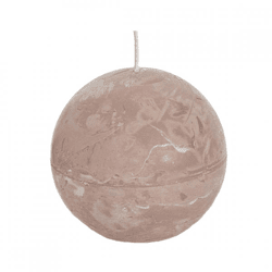 (R) Spaas sphere candle beige 8 cm