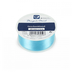 Horn Geschenkband satin blau 4 m