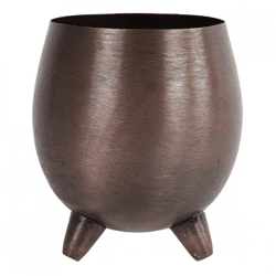 Countryfield flower pot on base Farris copper colored 13.5 cm