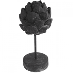 Countryfield statue artichoke on base Davor black 29.5 cm