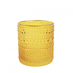 Countryfield tea light holder Nelle S amber 8 cm
