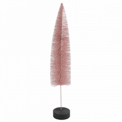 Countryfield Weihnachtsbaum auf Sockel Glitter altrosa 40 cm