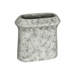 PTMD flower pot Nimma oval M cement gray 30 cm