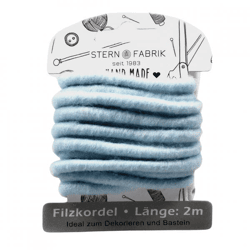 Stern Fabrik Filzkordel blau 2 m