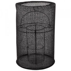 Gusta Laterne Baumwolle schwarz 46 cm