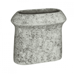 PTMD flower pot Nimma oval L cement gray 40 cm