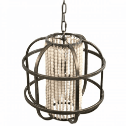 PTMD pendant lamp July metal/wood 46 cm