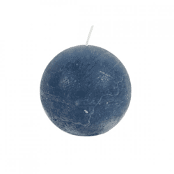Gala Kugel Kerze blau 8 x 8 cm