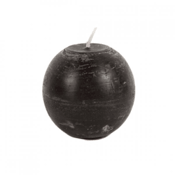 Gala ball candle brown 8 x 8 cm