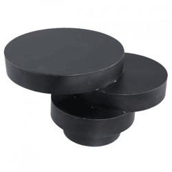 PTMD Beistelltisch Essy schwarz 68 cm