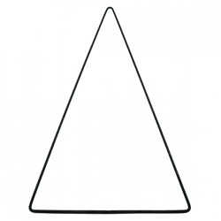 Dekoration DIY Weihnachtsbaum Metall schwarz 55 cm