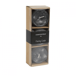 Countryfield floating candle Bollie gray 5 cm set of 3
