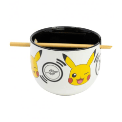 Pokemon - Black Logos Ramen Bowl mit Stäbchen - Geschenkbox