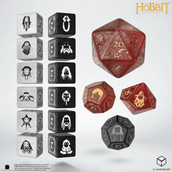 Q Workshop - Der Hobbit: TCG Würfelset: Ember Hearth (16 Würfel)