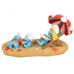 Schlümpfe am Strand - Schlumpfine & Baby - Deko-Figur