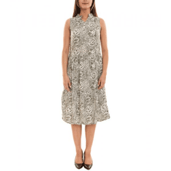 BOYSEN´S Damen Midi-Kleid ärmelloses Sommer-Kleid m Allover-Print 97979564 Grün