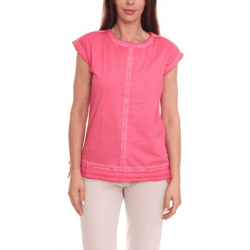 BOYSEN'S Summer Shirt: Casual Women's Shirt with Ribbons at the Hem 14645414 Pink