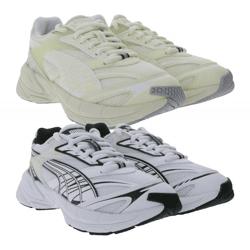 PUMA Velophasis Always On Sneakers Damen und Herren Hybrid-Schuhe mit EVA Zwischensohle nachhaltig und vegan 395908 in Beige oder Weiß