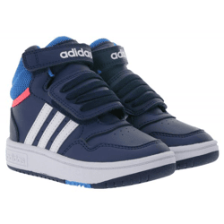 adidas Hoops Mid 3.0 AC Kids' Sneakers Retro Toddler Sneakers for Girls and Boys Baby Shoes GW0406 Dark Blue