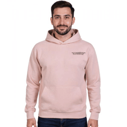 SUBLEVEL Herren Kapuzen-Pullover Baumwoll-Hoodie mit Eingriffstaschen Sweater H10014T21326A1 13300 Rosa