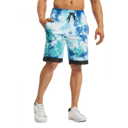 CAYLER & SONS  Csbl Meaning Of Life Tie Dye Sweat Shorts weiß/blau