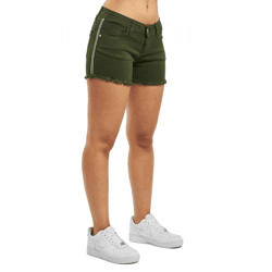 Fornarina Amalia Women's Green Cotton Shorts with a Stylish Cut