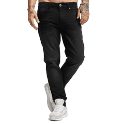 Petrol Industries Denim Tapered Regular Straight-Fit Jeans, Black