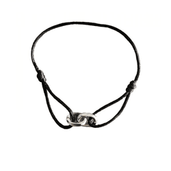 fainz Pairity Steel Unisex Bracelet, Black