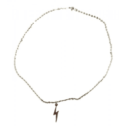 fainz Bolt Chain with Lightning Bolt, Stainless Steel