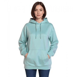 ZEGY Damen Hoodie schlichter Kapuzen-Pullover mit Kängurutasche Sweater 1082 Mint-Grün