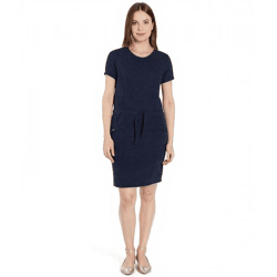 POLARINO Damen Sommer-Kleid Mini-Kleid stylisches Shirt-Kleid Urlaubs-Kleid 24164953 Dunkelblau
