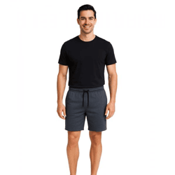11 PROJECT Palamo Herren Sweat-Bermuda Freizeit Bermuda im Chino-Style 20716141 1940131 Dunkelgau-meliert
