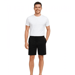 11 PROJECT Palamo Herren Sweat-Bermuda Freizeit Bermuda im Chino-Style 20716141 194007 Schwarz