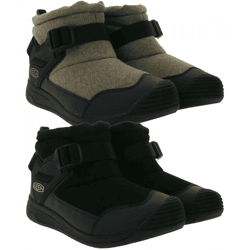 KEEN Hoodromeo Schnee-Schuhe isolierende Herren Winter-Stiefelette mit Fleece-Futter  bis -20 Grad Winter-Stiefel 102679 Schwarz oder Beige
