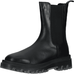 Bequeme LAZAMANI Stiefelette Schlupfschuhe für Damen 67.071 black Schwarz
