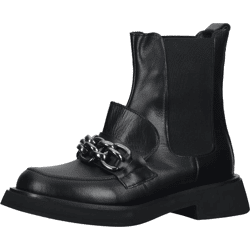 Vielseitige LAZAMANI Stiefelette Schlupfschuhe für Damen 68.046 black Schwarz