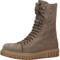Trendige LAZAMANI Stiefelette Schnürschuhe für Damen 68.039 taupe Beige